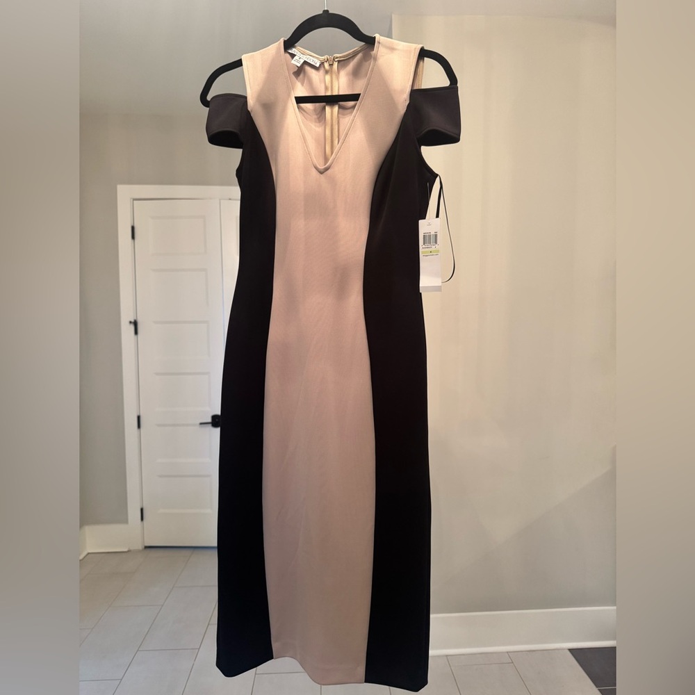 Maggy London cold Shoulder dress. Size 4.